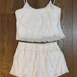 Chic Cream Pajama Set for Women